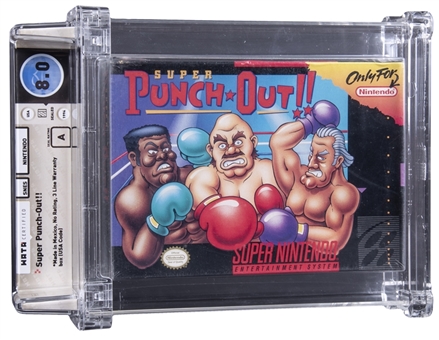 1994 SNES Super Nintendo (USA) "Super Punch-Out!" Sealed Video Game - WATA 8.0/A